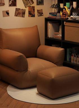 懒发人沙红单人榻LKR榻米卧室阳小沙发可躺可睡网房间休闲沙台发