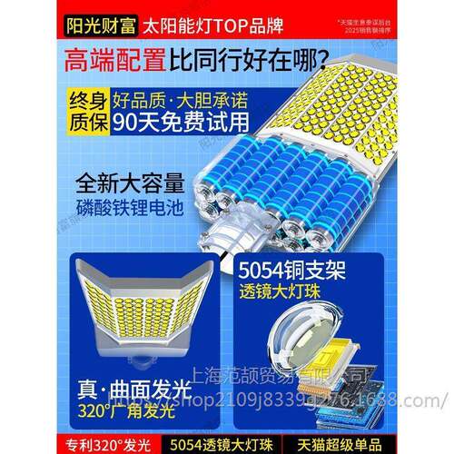 2025新款太阳能户灯庭院照明SWW家用led亮大功外率超感应强光路灯