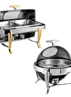 酒店不锈钢自助餐电加炉商用自助厅餐餐具器皿布CUC菲热炉早餐保