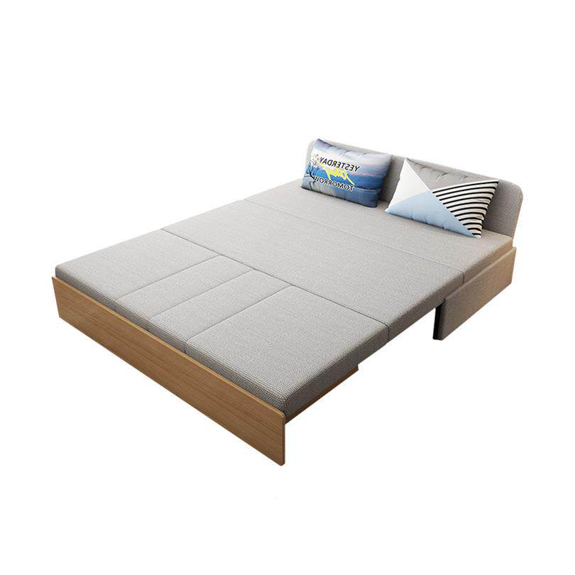 实木床沙发床无扶手储物折叠寓无扶手沙小户型伸缩懒人沙发床多色