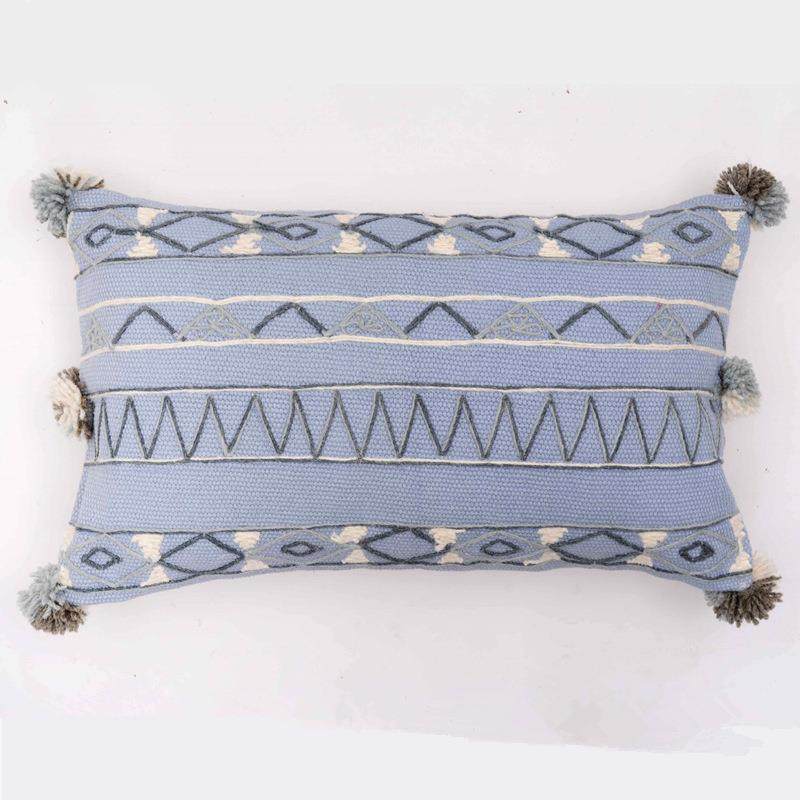 图|七彩流年摩洛哥风手编织涂抱枕工印度进口酒店TT-154民宿软装