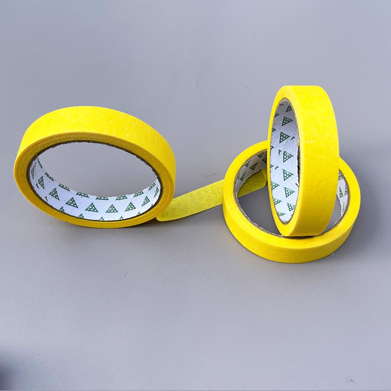 黄色美耐纹墙纸胶带喷涂分色遮挡保护美膜术内和746纸高温美纹纸