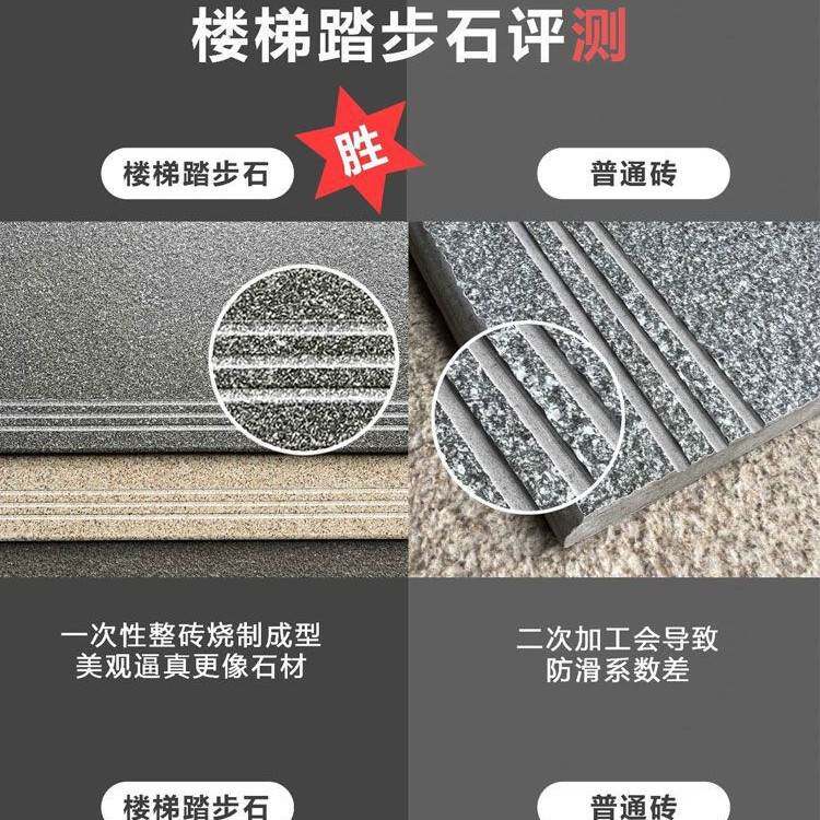 户外加厚18MM楼梯砖踏步地铺石地砖庭院花园别墅入户楼梯面板砖
