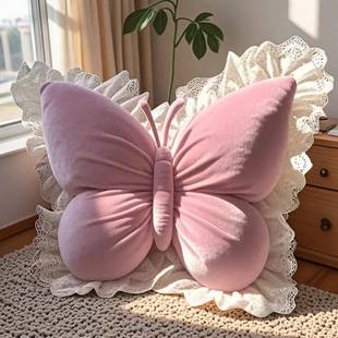 感蝶结床头靠枕1004448蝴卧大腰靠背抱枕家用室客厅沙发摆件护靠