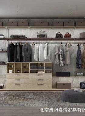 京工EZI北厂定制衣卧全屋衣柜一顶到底客厅设室计小户型帽间衣橱