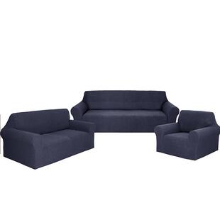 境织弹针力玉跨米绒3+2+1大礼包沙发全包菠萝格连全套罩沙发垫套