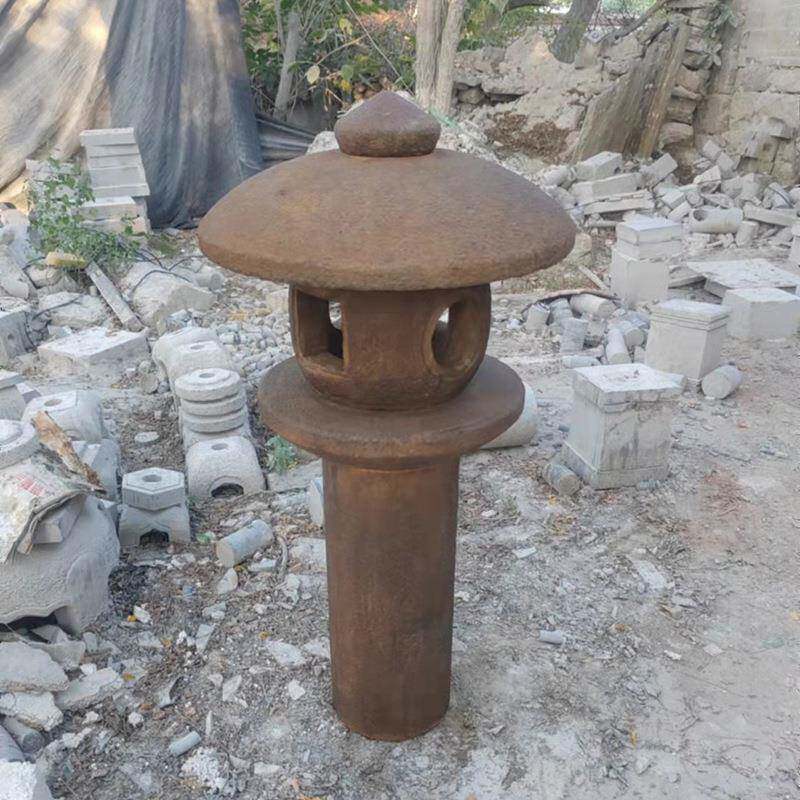 石灯草笼别墅院花园石灯青石古仿地灯宫庭灯户外园林中式落地款式