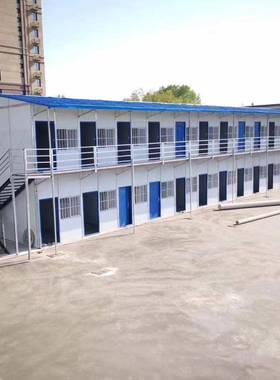 工地活房动户板外可拆卸集装箱装3.64*6.1组钢结构板房可移动简易