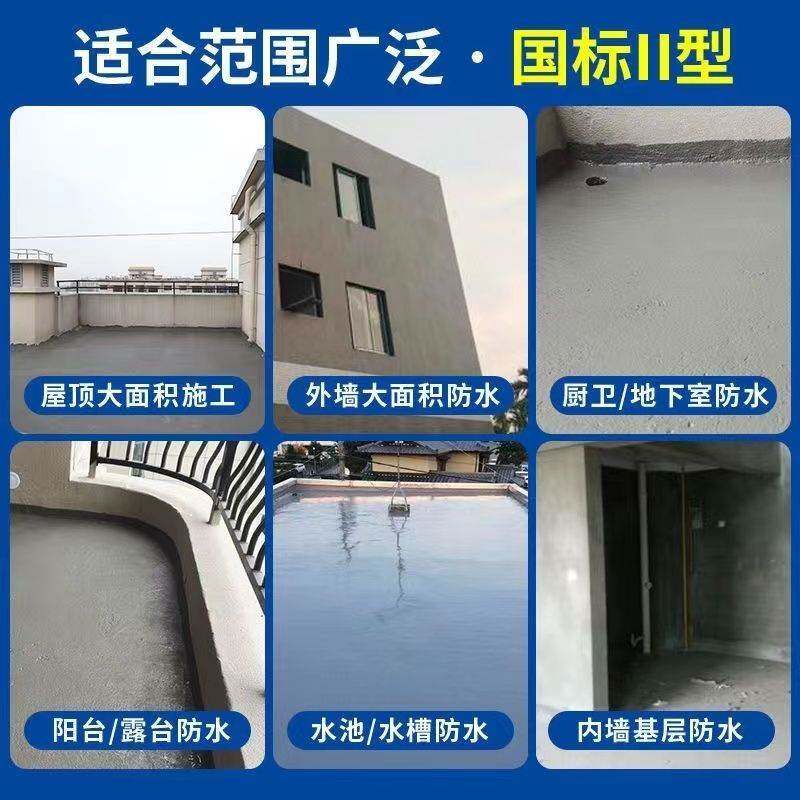 液体卷材屋面房顶楼顶房屋外墙漏水聚氨酯防水涂料补漏王