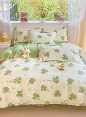 床加厚磨毛套双人000069四件套单人被单南上通厂家被罩三件套床用