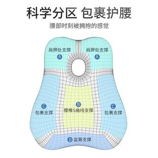 垫办公室座椅靠四季 M汽坐记忆棉护枕腰靠背孕靠妇透气腰 久ZY1688