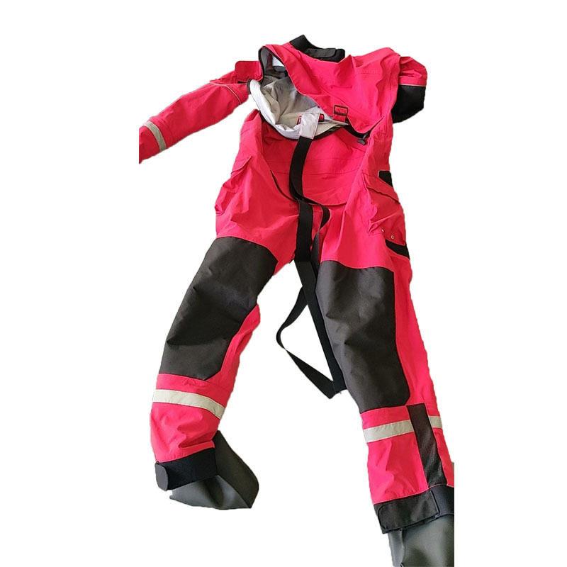 连体干式水域救援防护服水上营救保暖防寒服干式潜水衣