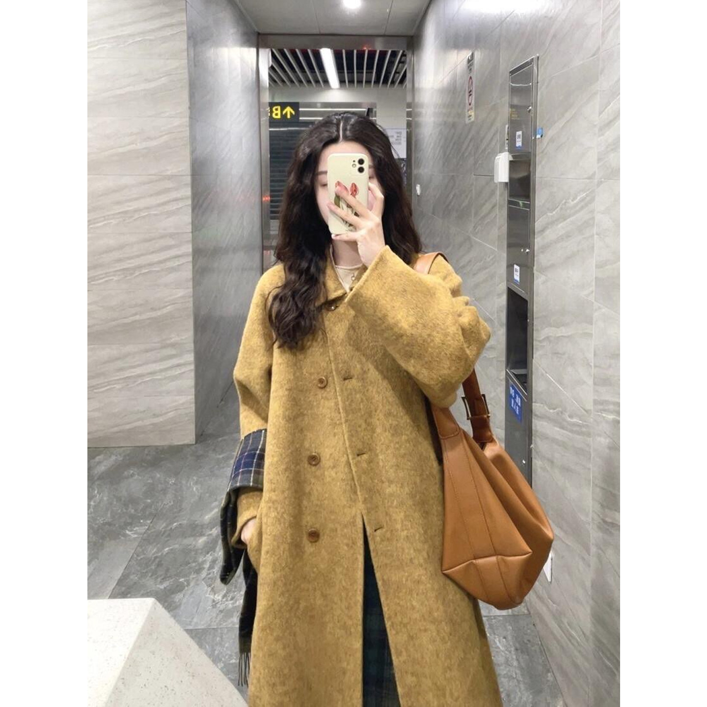 韩系呢子大衣女2025秋冬季新款毛呢外套小个子赫本风高级感正流行