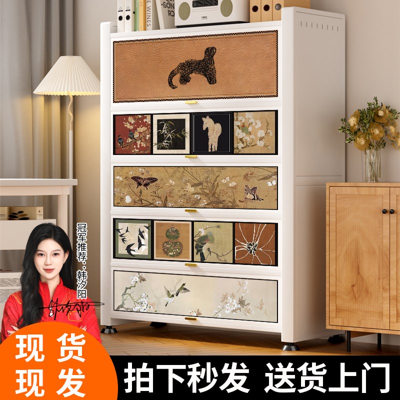 钢制儿童桌面书架落地桌面置物架客厅家用收纳书柜储物柜一体靠墙