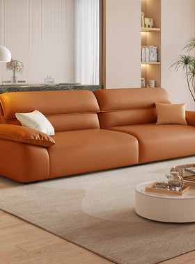 现代简约风免洗纳米科p技布沙发大小户型客厅三人四人位高靠背沙