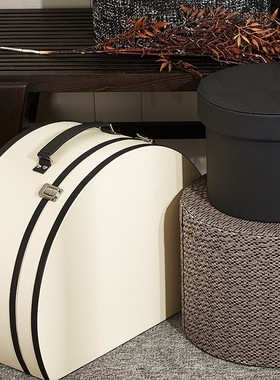 慕空间样板房收纳盒衣帽间装饰品布艺收纳桶花艺道具软装摆件组合