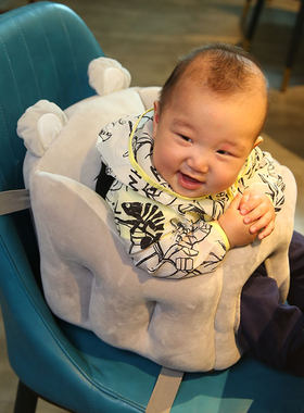婴儿学坐椅儿童家用饭桌餐椅宝z宝座椅便携式车载加固沙发背靠椅