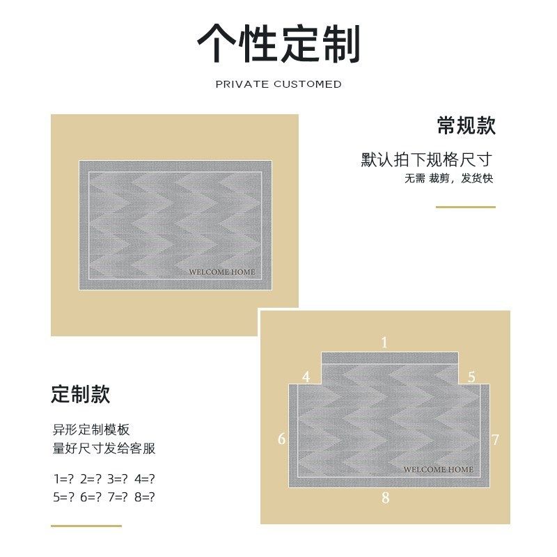 入户门口地垫高级地毯门垫进门家用蹭土换鞋垫玄关免洗门外蹭脚垫