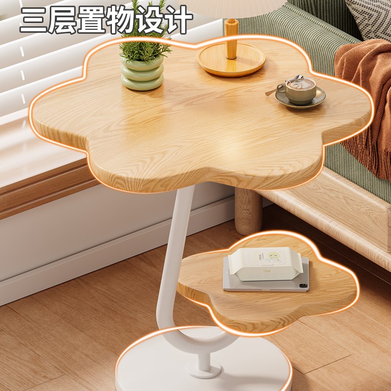 网红床边桌沙发边几置物架迷你小茶几现代简约卧室床头柜置物边桌