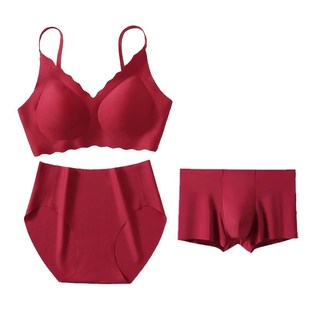 红色结婚内衣红内裤套装新娘新郎孕妇女新婚情侣陪嫁男衣裤袜一对