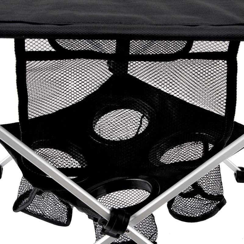 2020新d款户外折叠桌黑色野营布艺桌便携野餐桌600D超轻折叠桌