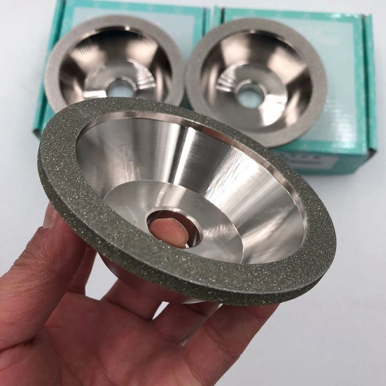 片型钨钢金刚石砂轮磨合金镀品镀万能磨刀机砂轮钛一电砂轮碗