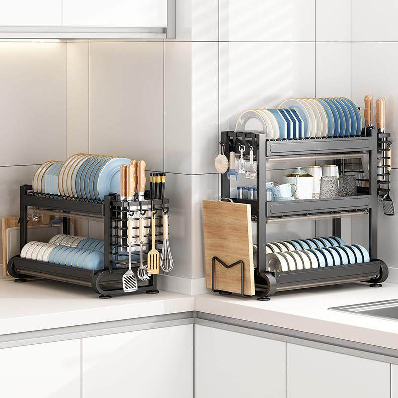 多功厨用房置物架能F77J8HH7层家台面放碗碟沥水多架盘子筷碗柜收,厨房/烹饪用具,抹布架/厨房清洁收纳架,淘宝优惠券,粉丝福利购,淘宝优惠卷