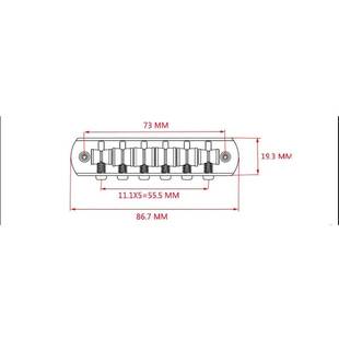 Jazzmaster升级款现代琴桥 Jaguar电吉他零件配件JM JG稳定不跑弦