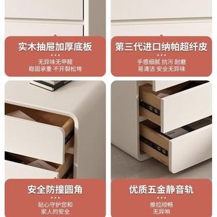 CTG床 免装 安床柜现代简约柜小子实木储物柜网红床边柜简头易B