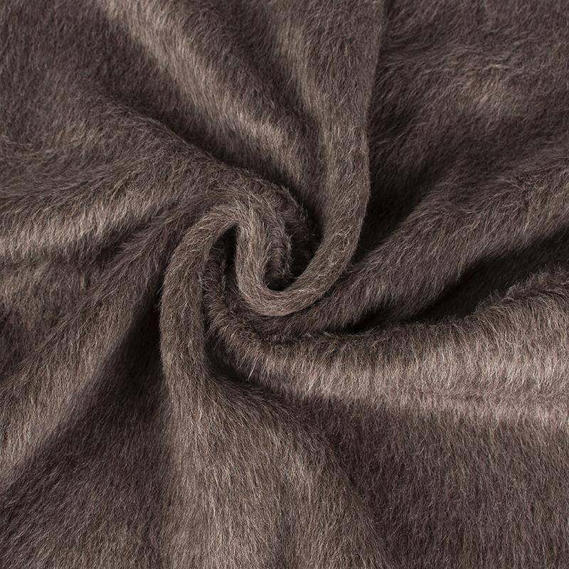 典SUX厚新款柯%桥面料72%骆衣毛马绒28羊毛面料大呢呢布料苏力羊