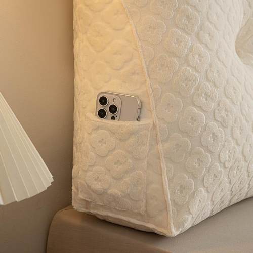 软糯糯床头背大靠亲护肤kx四叶草靠枕颈柔软防撞腰护榻榻米软包靠