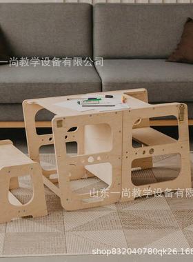 宝宝学习塔learn垫intoer蒙w氏儿童扶手台阶g洗手84780梯折叠踩脚凳子