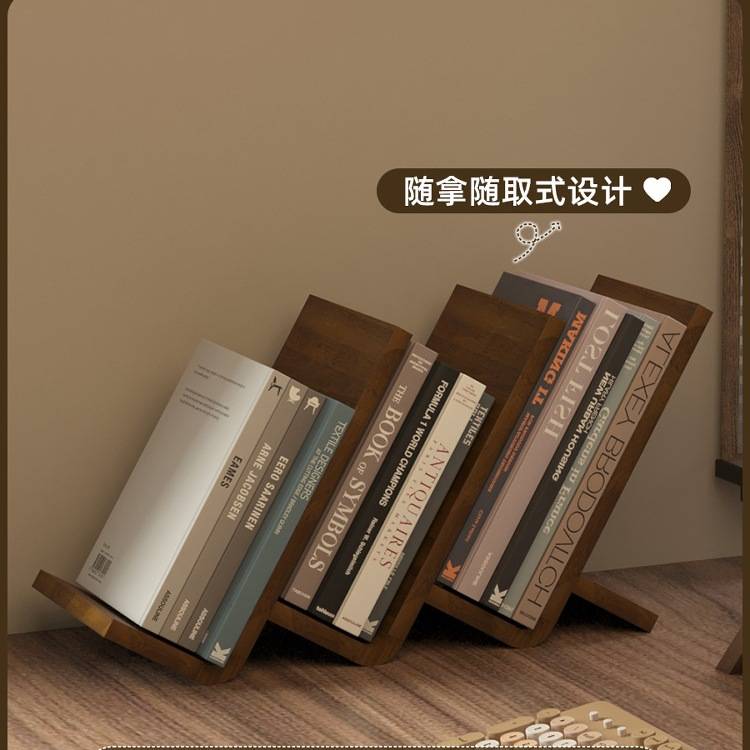 儿童书架桌面置物架桌上书本收纳架书桌绘本架简易客厅多巴胺书立