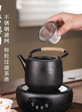 T5J【3533人收藏】铸茶铁壶家用煮c75xEb茶壶火炉煮围茶日式手工