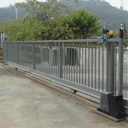 制作工电动移不锈钢厂平平移门431公门司平移大门防盗围墙门