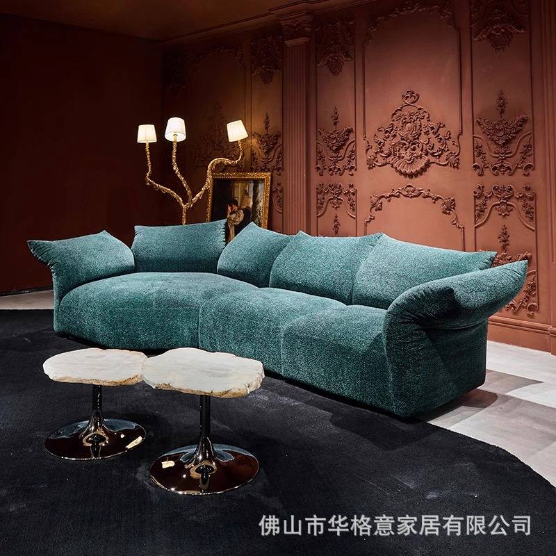 华格意花瓣沙发高端意式转角设计师大户型网红雪尼尔布艺异形沙发