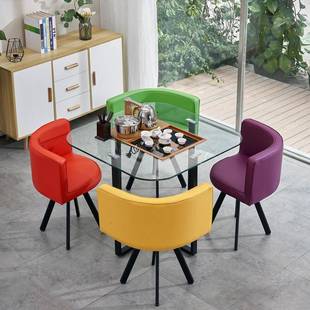 家桌用茶具一体椅组合喝茶茶茶台套装 简约座几JNV椅椅子桌茶休桌