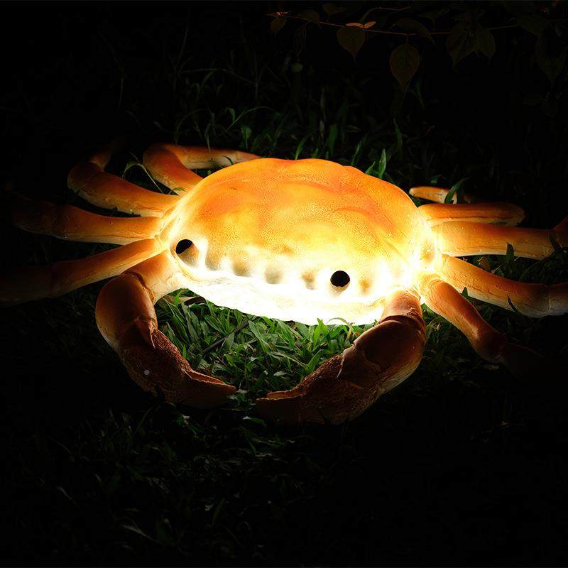 真螃蟹装饰庭院户外摆件动物乌螃蟹灯龟水造池仿真仿鸭子鱼池景发,家装灯饰光源,草坪灯,淘宝优惠券,粉丝福利购,淘宝优惠卷