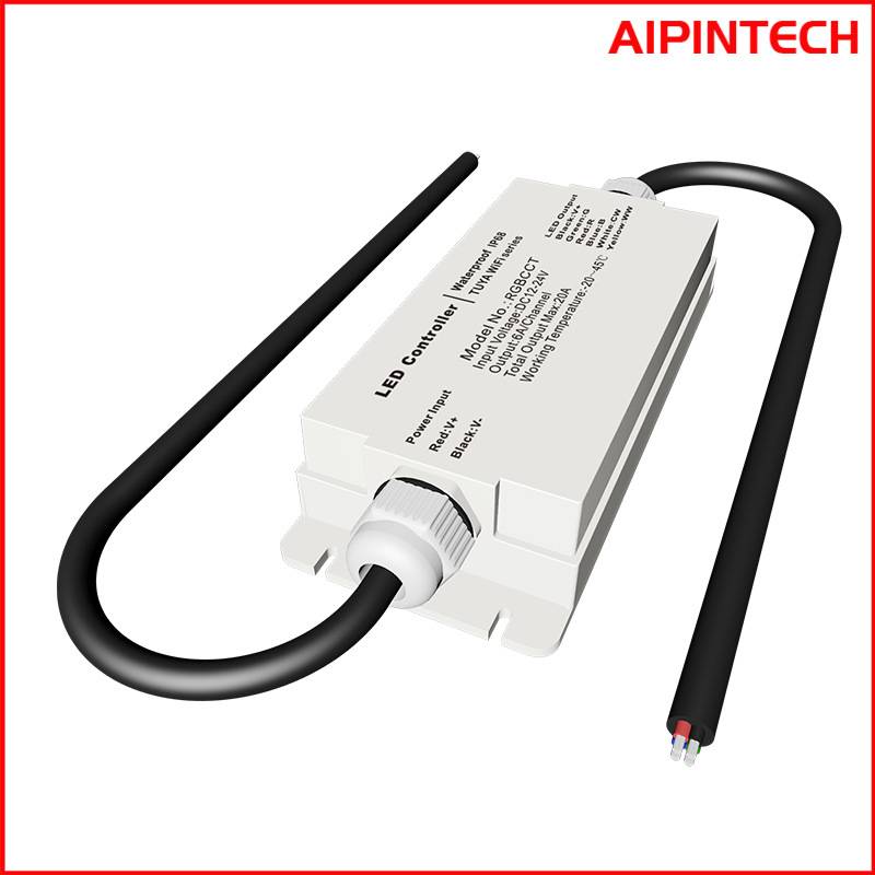 户外防水无线遥控开关控制器 LED灯带RGBWC防水控制器 音乐控制器