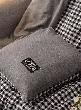 双面抱枕被两F767J685用子车质载靠枕沙盖被午休棉被发无拉链量好