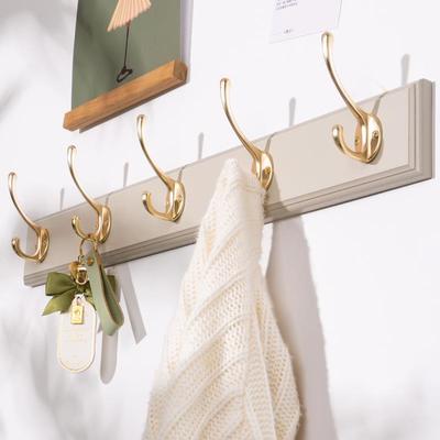 钩墙上挂孔固定挂衣钩壁挂墙衣壁玄关L-101871实木服进门挂打衣架