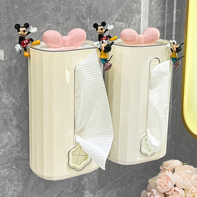 卫生间厕纸盒厕所纸巾盒洗手间卫生纸H放置盒子壁挂式高级感抽纸