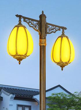 工厂直销双头欧式南瓜庭院灯户外街道照明路灯LED防水铸铝花园灯