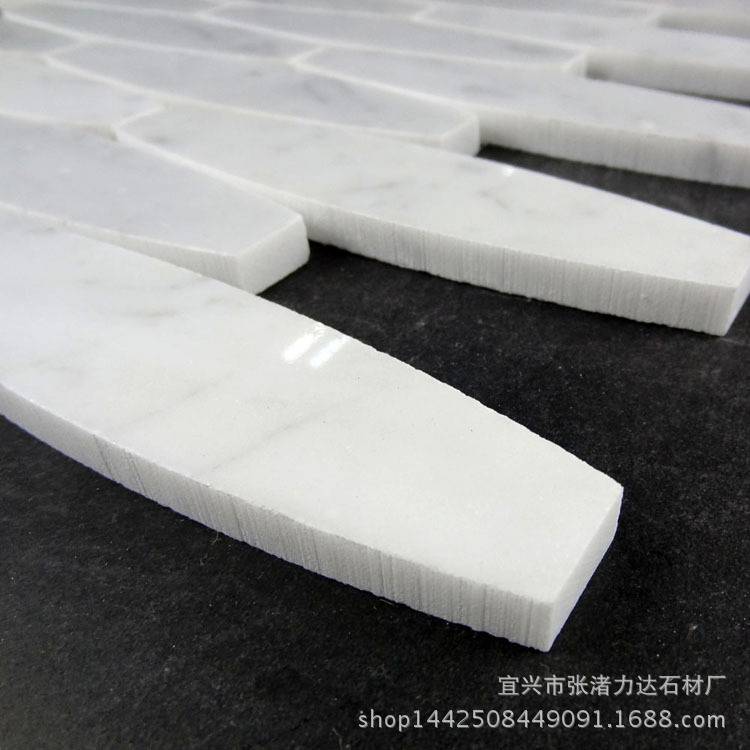 白色天然大理石 进口卡拉拉白马赛克 电视墙客厅卧室阳台内外墙砖