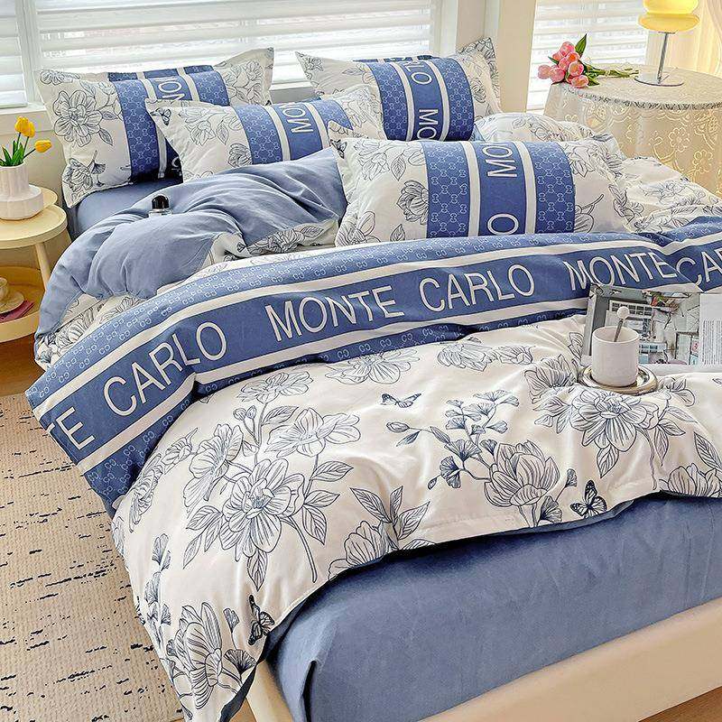 磨毛植棉物羊全绒灿哈2024四件套加厚亲肤四件套床单双人床上品卡,床上用品,床品套件/四件套/多件套,淘宝优惠券,粉丝福利购,淘宝优惠卷