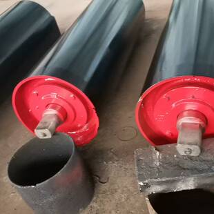 电动滚筒输送机托辊传送带矿山输送带无动力外置轴承辊子不锈钢