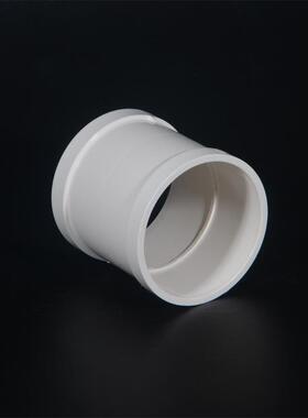 PVC间排气水通直接直接头排水管件排PSZJ01管通风配件中有挡圈