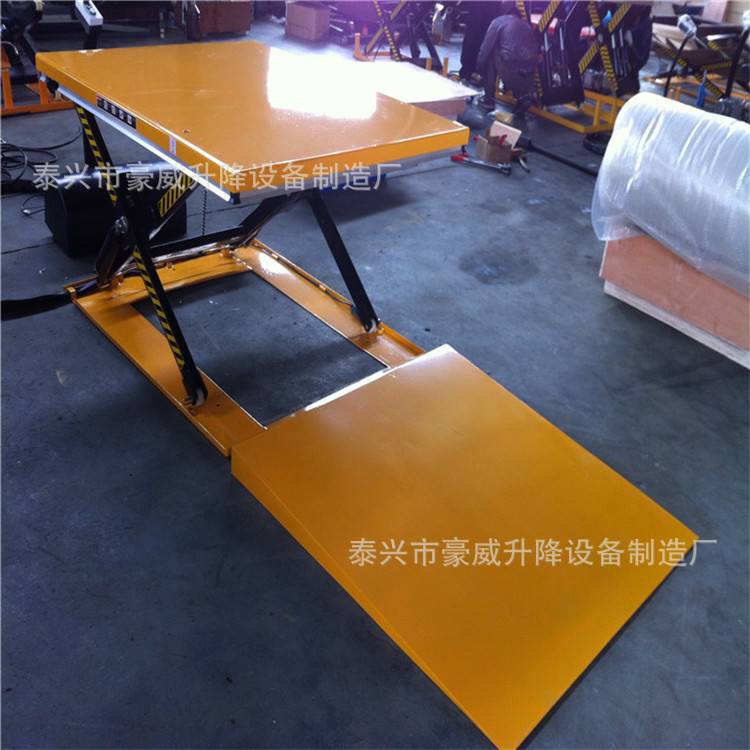 泰兴低放型电动装卸平台 剪叉式油压升高机 自动高空作业平台