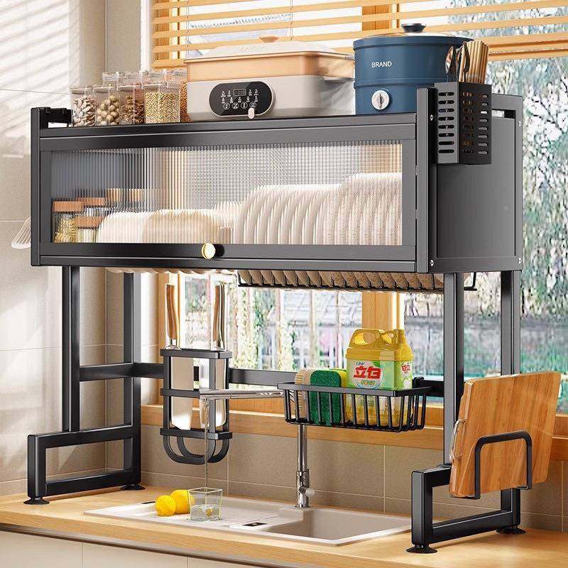 厨房水置带物架面碗台碟水池碗柜多ryKDkrp6能防尘柜门碗盘功收纳,厨房/烹饪用具,抹布架/厨房清洁收纳架,淘宝优惠券,粉丝福利购,淘宝优惠卷