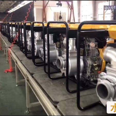 口径80mm3寸防汛抗洪柴油抽水机 德飒动力自吸泵手提式便携移动水